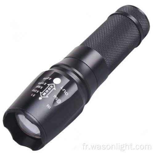 Lampe torche portable zoomable extérieure résistante à l&#39;eau